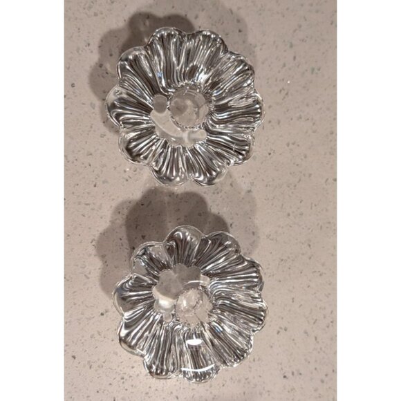 Orrefors Crystal Candle Holders Sven Palmqvist Vintage Stella Pattern - Picture 16 of 16